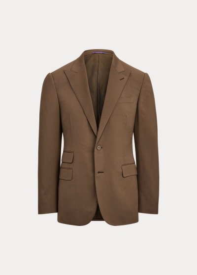 Blazer Ralph Lauren Hombre Marrom - Handmade Gabardine - ITFYB2413